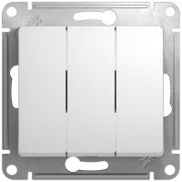 Выключатель 3-кл. Schneider Electric Glossa белый