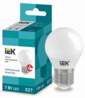 Лампа светодиодная IEK Е27 4000К 7 Вт